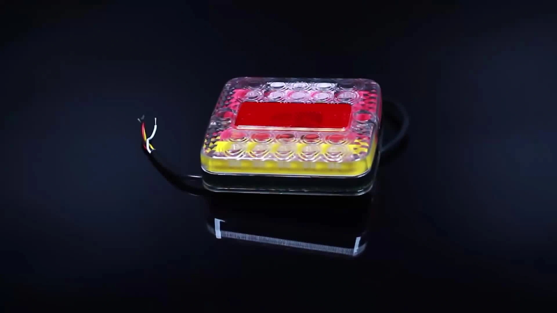 12v 24v Led rear lights reverse stop light indicator truck trailer tail light truck combination tail lamps1