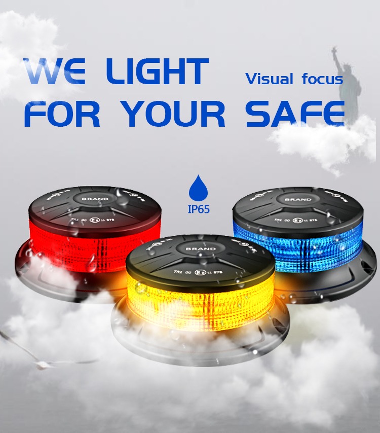 9-30V DC Beacon Lights for Trucks LED Strobe Light 32 LEDs Warning Safety Flashing Lights